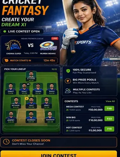 Hero11 (hero11 win) fantasy cricket & matchday visual 3